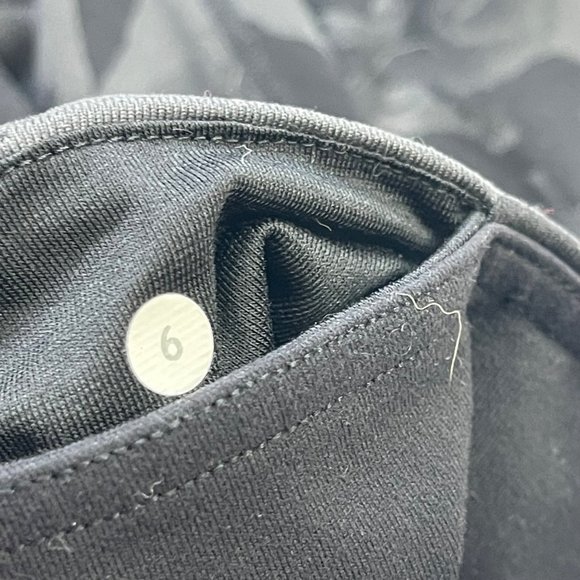 Lululemon Practice Daily Crop Leggings Women's Size 6 Brisk Bloom Black Soot - Picture 6 of 14